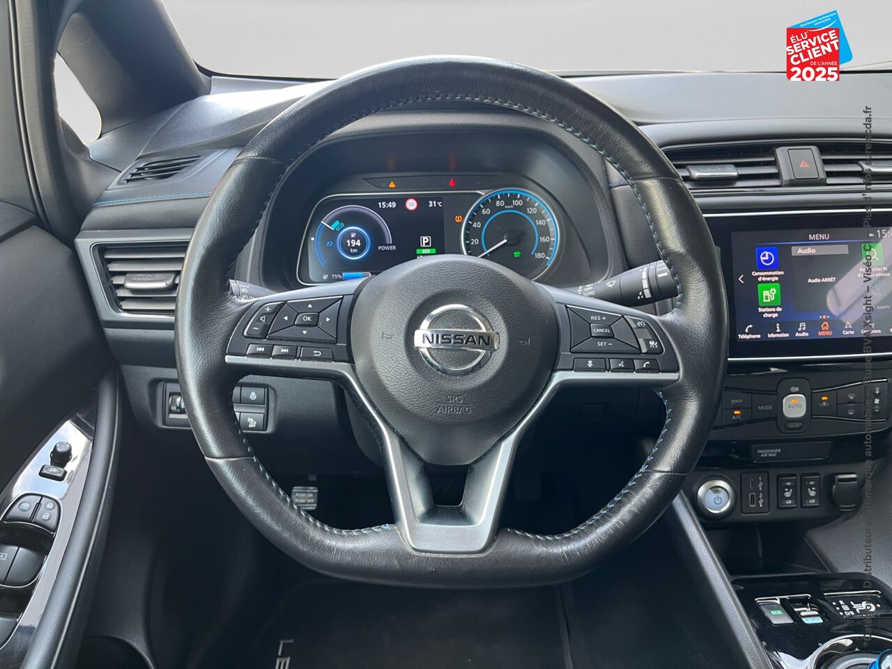 Véhicule d'occasion NISSAN LEAF 150CH 40KWH N-CONNECTA 21 SIEGES CHAUF GPS chez Nissan Strasbourg