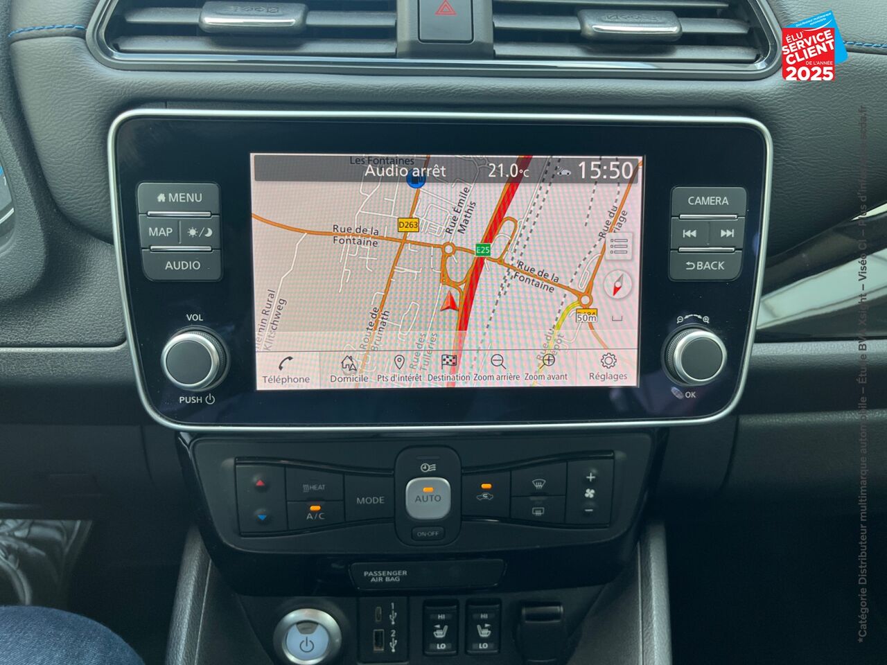 Véhicule d'occasion NISSAN LEAF 150CH 40KWH N-CONNECTA 21 SIEGES CHAUF GPS chez Nissan Strasbourg