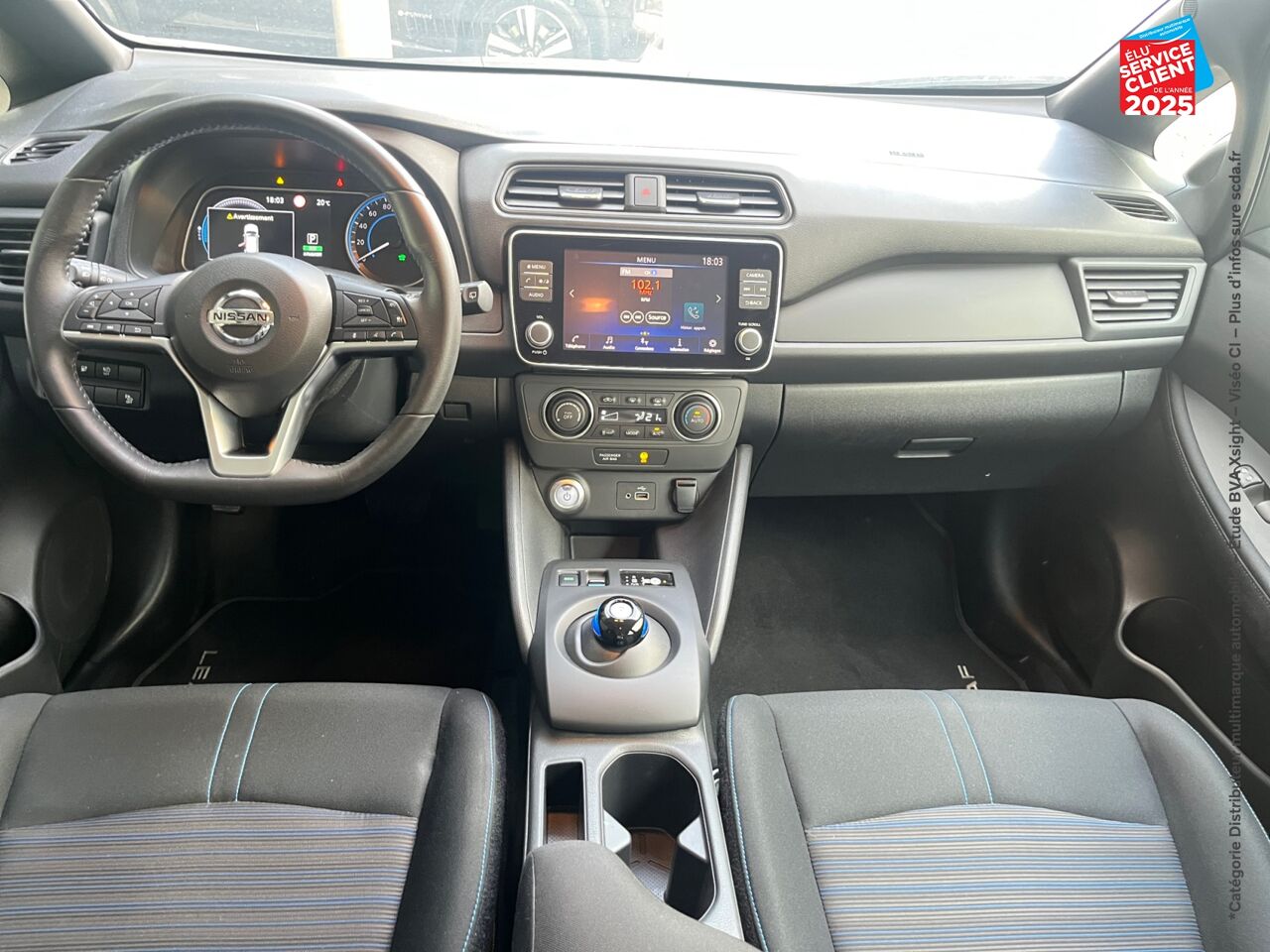 Véhicule d'occasion NISSAN LEAF 150CH 40KWH ACENTA 21 chez HESS Automobile
