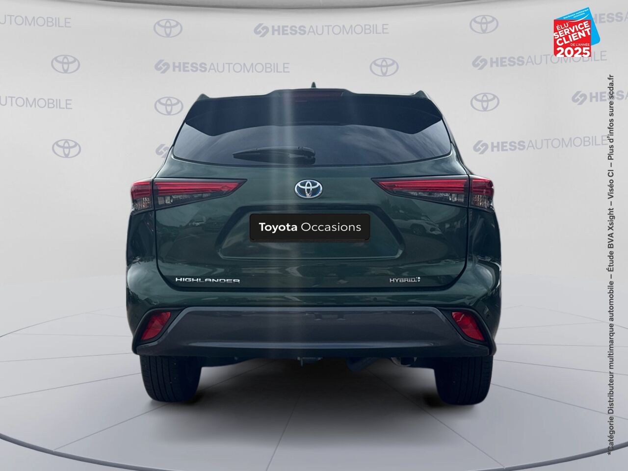 Véhicule d'occasion TOYOTA HIGHLANDER 2.5 HYBRID 248CH DESIGN BUSINESS AWD-I MY24 chez Peugeot Charleville