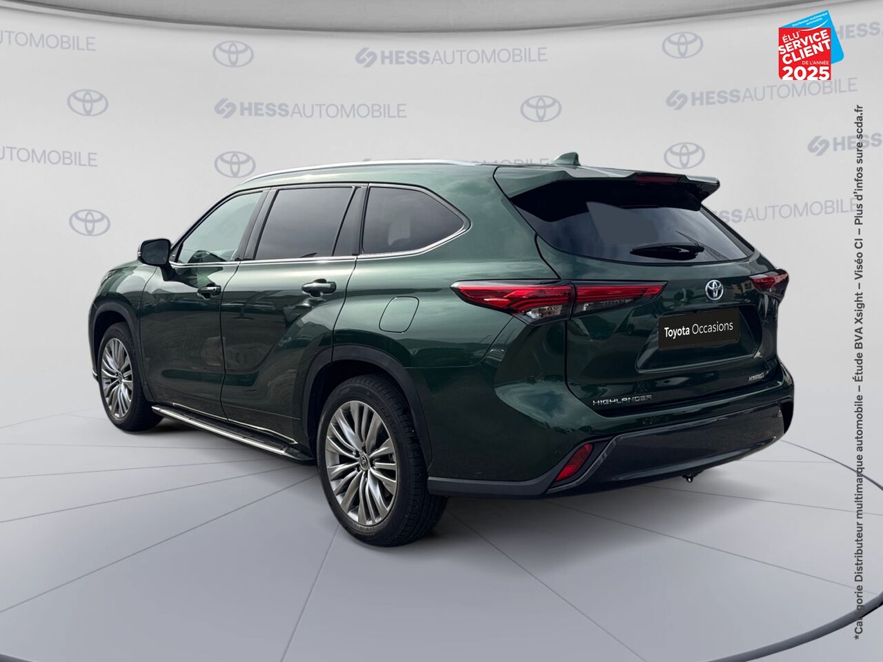 Véhicule d'occasion TOYOTA HIGHLANDER 2.5 HYBRID 248CH DESIGN BUSINESS AWD-I MY24 chez Peugeot Charleville