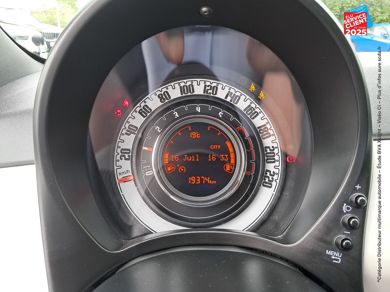 Véhicule d'occasion FIAT 500 1.0 70CH BSG S/S PACK CONFORT chez Fiat Strasbourg