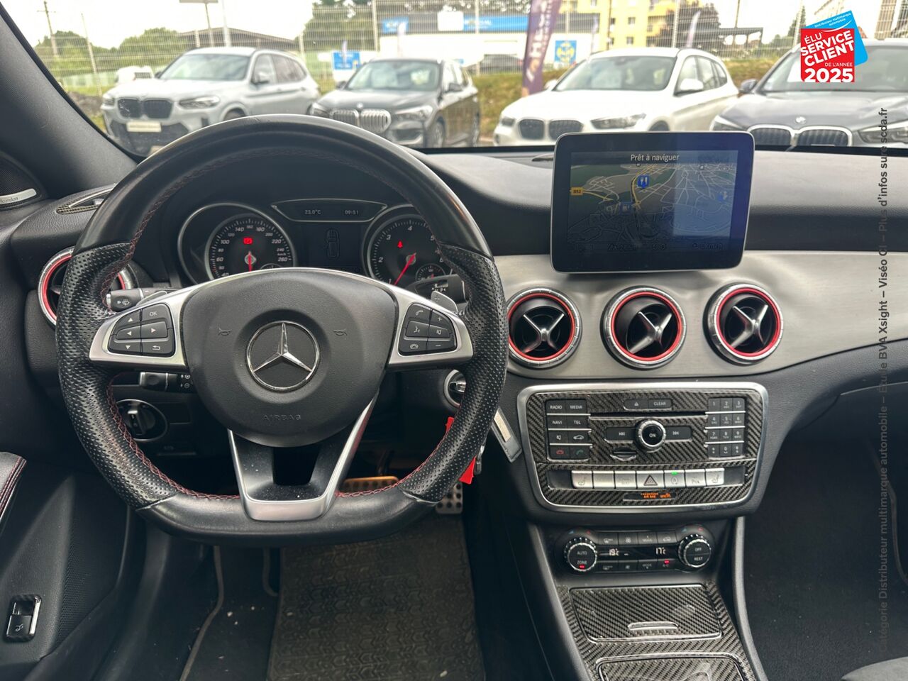 Véhicule d'occasion MERCEDES-BENZ CLA SHOOTING BRAKE 200 D FASCINATION 7G-DCT TPANO SIEGES CHAUF GPS CAMERA chez Renault Sélestat