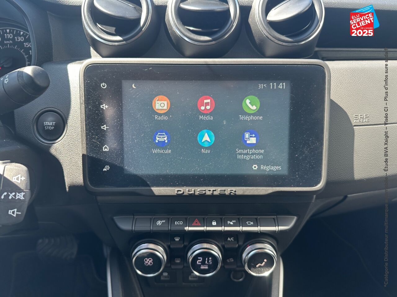 Véhicule d'occasion DACIA DUSTER 1.3 TCE 150CH FAP PRESTIGE 4X2 EDC SIEGES CHAUF GPS CAMERA ATTELAGE chez Toyota Verdun