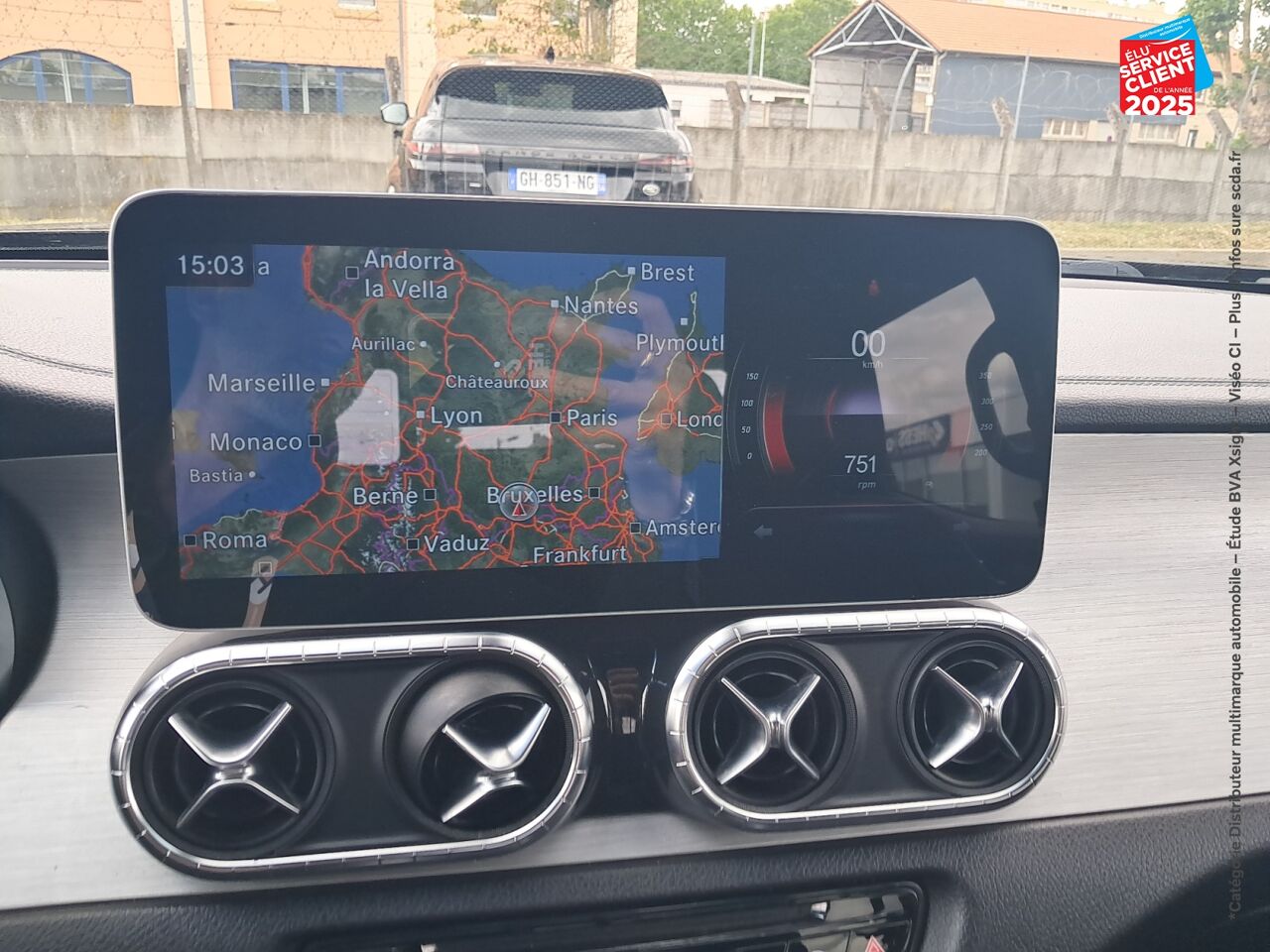 Véhicule d'occasion MERCEDES-BENZ CLASSE X 350D 258CH POWER 4MATIC BVA7 GPS CAMERA chez Toyota Thionville