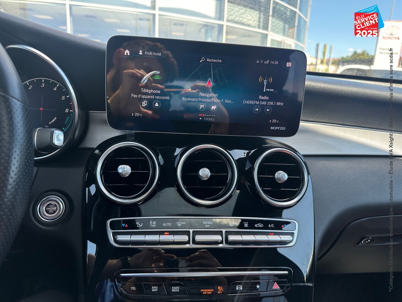 Véhicule d'occasion MERCEDES-BENZ GLC COUPE 300 DE 194+122CH AMG LINE 4MATIC 9G-TRONIC chez Toyota Thionville
