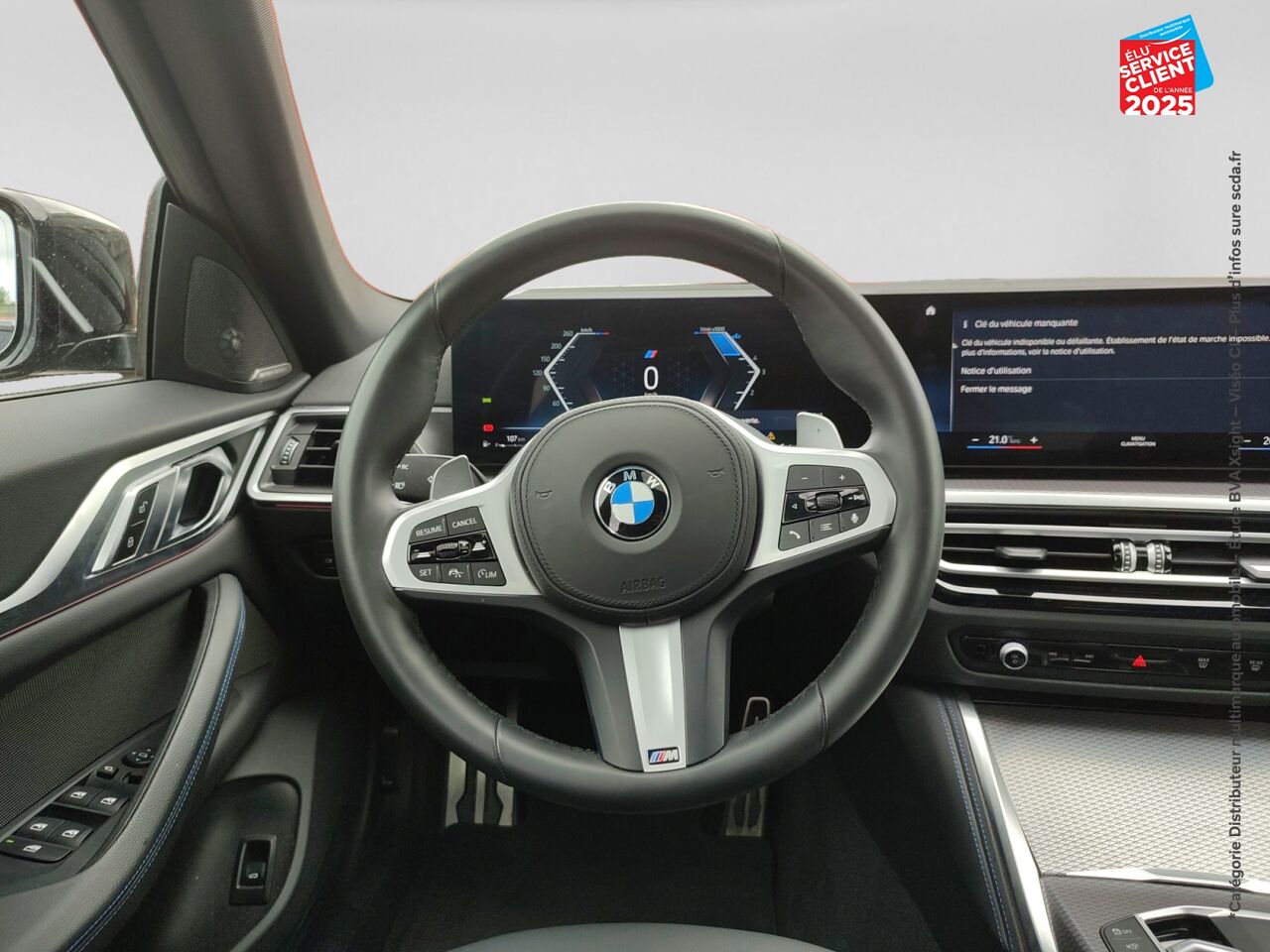 Véhicule d'occasion BMW SERIE 4 GRAN COUPE 420DA 190CH M SPORT TOUVRANT SIEGES CHAUF/CUIR GPS CAMERA CARPLAY H/KARDON chez Land Rover Nancy