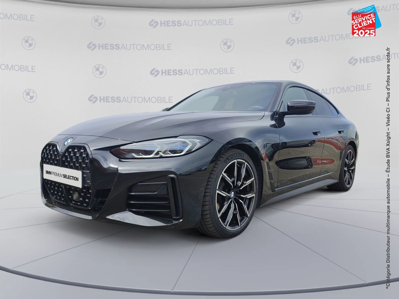 Véhicule d'occasion BMW SERIE 4 GRAN COUPE 420DA 190CH M SPORT TOUVRANT SIEGES CHAUF/CUIR GPS CAMERA CARPLAY H/KARDON chez Land Rover Nancy