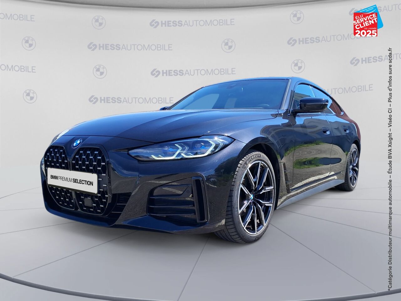 Véhicule d'occasion BMW SERIE 4 GRAN COUPE 420DA 190CH M SPORT TOUVRANT SIEGES CHAUF/CUIR GPS CAMERA CARPLAY H/KARDON chez MINI Mulhouse