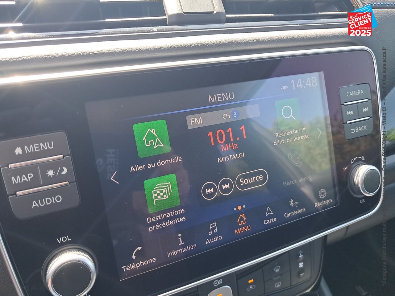 Véhicule d'occasion NISSAN LEAF 217CH E+ 62KWH N-CONNECTA 21 chez Nissan Belfort