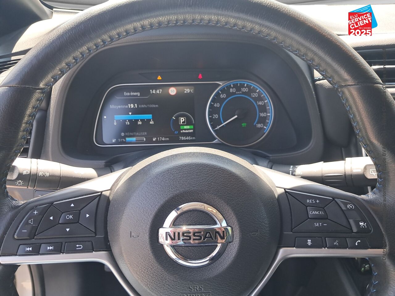 Véhicule d'occasion NISSAN LEAF 217CH E+ 62KWH N-CONNECTA 21 chez Nissan Belfort