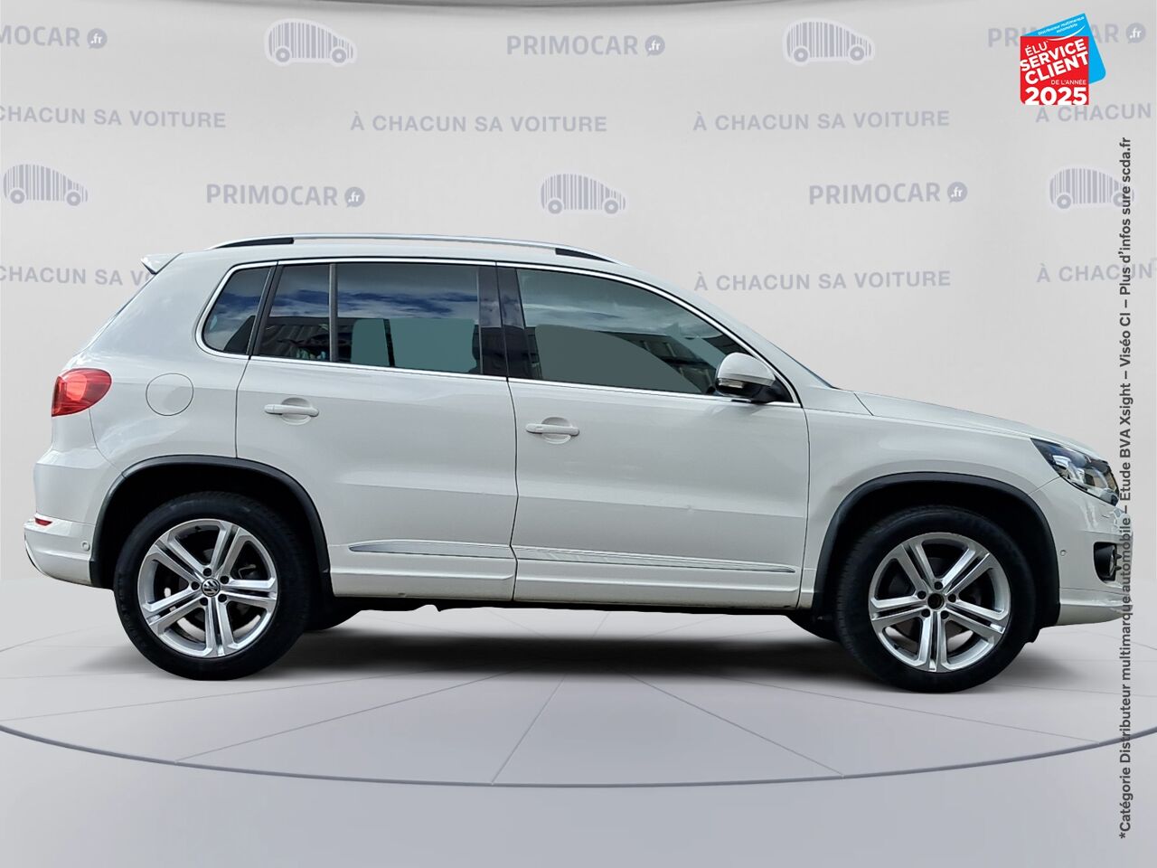 Véhicule d'occasion VOLKSWAGEN TIGUAN 2.0 TDI 140CH BLUEMOTION TECHNOLOGY FAP CARAT 4MOTION DSG7 SIEGES CUIR GPS CAMERA chez Primocar
