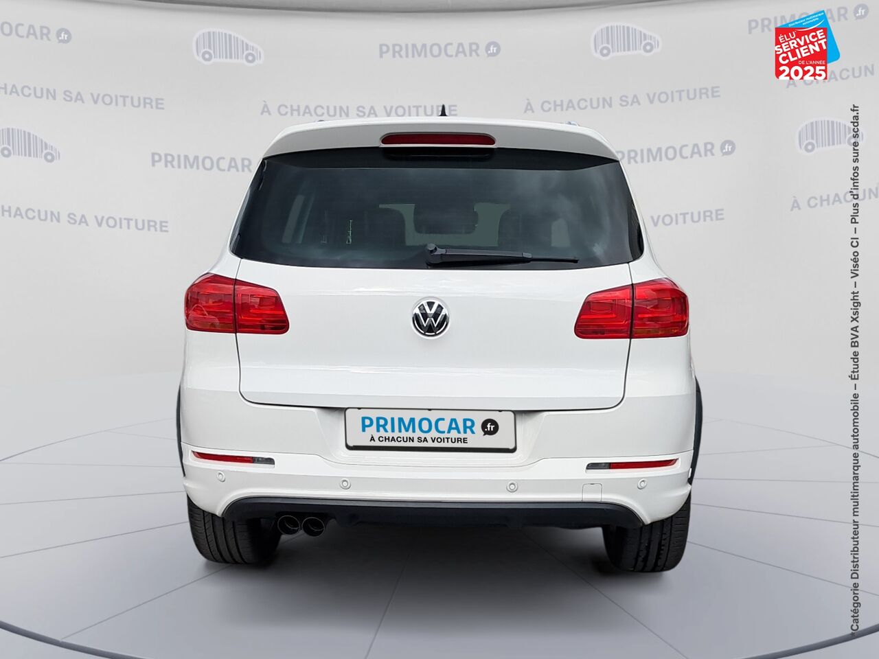 Véhicule d'occasion VOLKSWAGEN TIGUAN 2.0 TDI 140CH BLUEMOTION TECHNOLOGY FAP CARAT 4MOTION DSG7 SIEGES CUIR GPS CAMERA chez Primocar