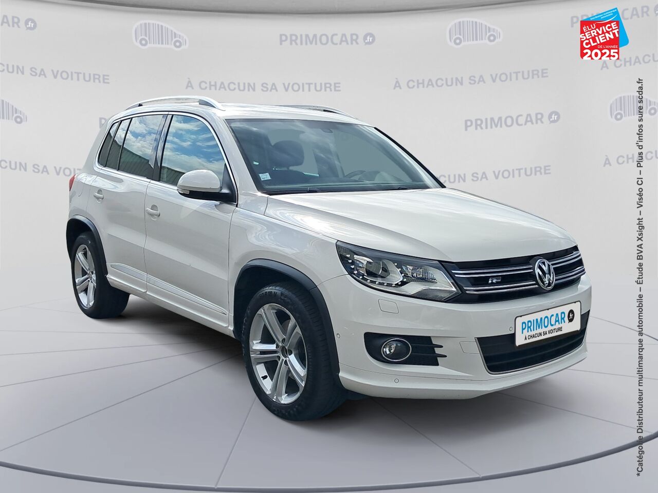 Véhicule d'occasion VOLKSWAGEN TIGUAN 2.0 TDI 140CH BLUEMOTION TECHNOLOGY FAP CARAT 4MOTION DSG7 SIEGES CUIR GPS CAMERA chez Primocar