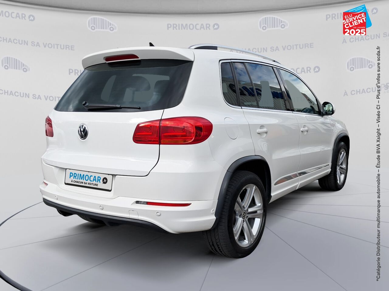 Véhicule d'occasion VOLKSWAGEN TIGUAN 2.0 TDI 140CH BLUEMOTION TECHNOLOGY FAP CARAT 4MOTION DSG7 SIEGES CUIR GPS CAMERA chez Primocar