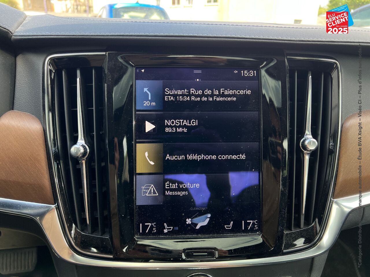 Véhicule d'occasion VOLVO S90 D4 ADBLUE 190CH INSCRIPTION LUXE GEARTRONIC TPANO SIEGE CHAUF VENTIL CAMERA chez Volvo Strasbourg