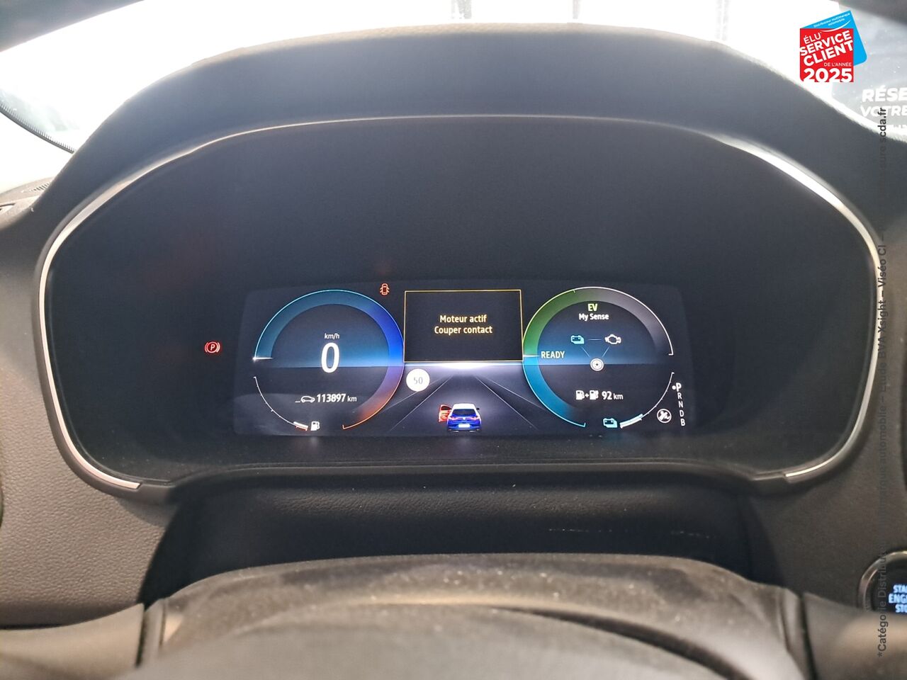 Véhicule d'occasion RENAULT MEGANE 1.6 E-TECH PLUG-IN 160CH RS LINE -21N TOUVRANT SIEGES CHAUF GPS BOSE chez Renault Montbéliard