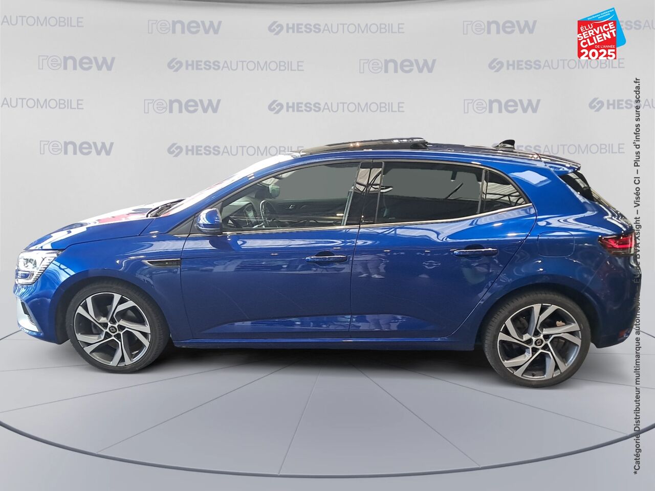 Véhicule d'occasion RENAULT MEGANE 1.6 E-TECH PLUG-IN 160CH RS LINE -21N TOUVRANT SIEGES CHAUF GPS BOSE chez Renault Montbéliard