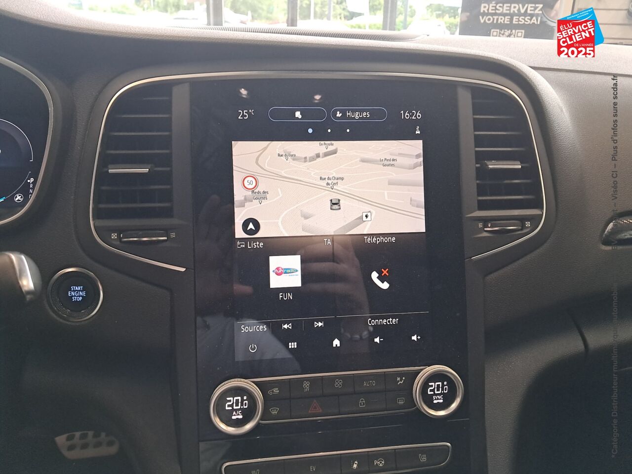 Véhicule d'occasion RENAULT MEGANE 1.6 E-TECH PLUG-IN 160CH RS LINE -21N TOUVRANT SIEGES CHAUF GPS BOSE chez Renault Montbéliard