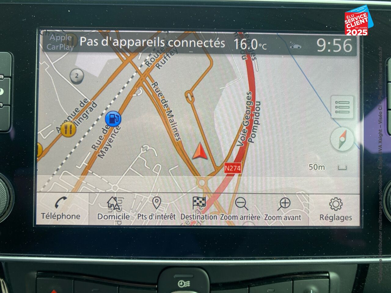 Véhicule d'occasion NISSAN LEAF 217CH E+ 62KWH N-CONNECTA 22 SIEGES CHAUF GPS chez Nissan Dijon