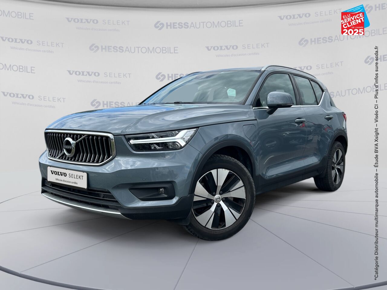 Véhicule d'occasion VOLVO XC40 T4 RECHARGE 129 + 82CH INSCRIPTION BUSINESS DCT 7 GPS CAMERA CARPLAY chez Renault Sélestat