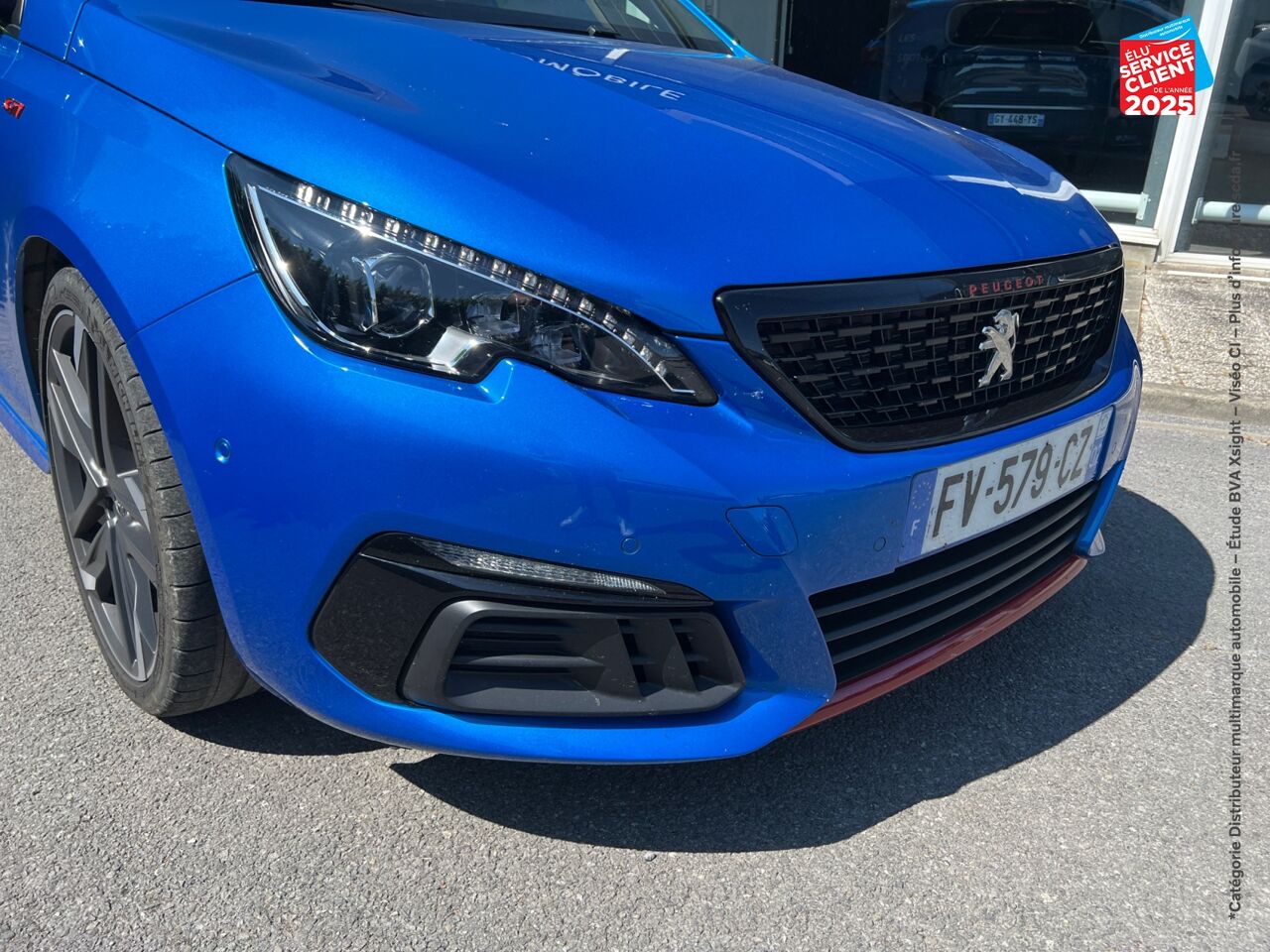 Véhicule d'occasion PEUGEOT 308 1.6 PURETECH 263CH E6.2 EVAP S/S GTI TPANO SIEGES CHAUF GPS CARPLAY chez Renault Montbéliard