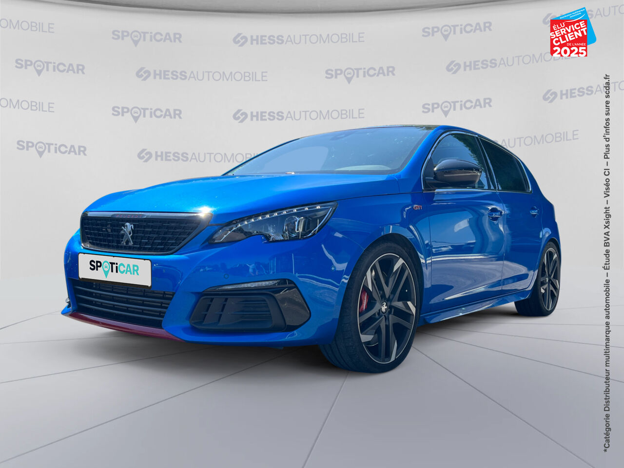 Véhicule d'occasion PEUGEOT 308 1.6 PURETECH 263CH E6.2 EVAP S/S GTI TPANO SIEGES CHAUF GPS CARPLAY chez Renault Montbéliard