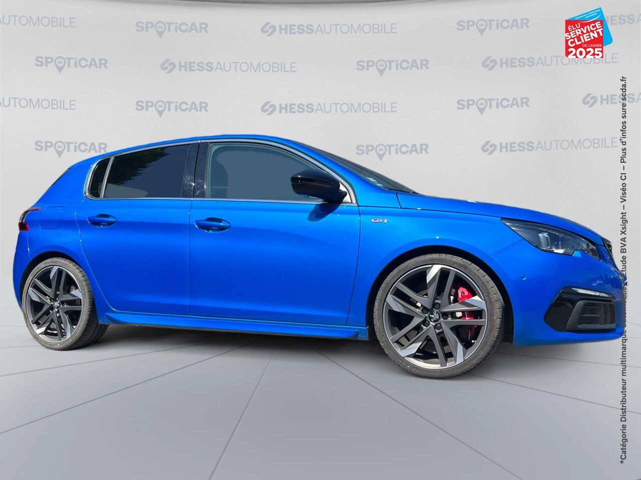 Véhicule d'occasion PEUGEOT 308 1.6 PURETECH 263CH E6.2 EVAP S/S GTI TPANO SIEGES CHAUF GPS CARPLAY chez Renault Montbéliard