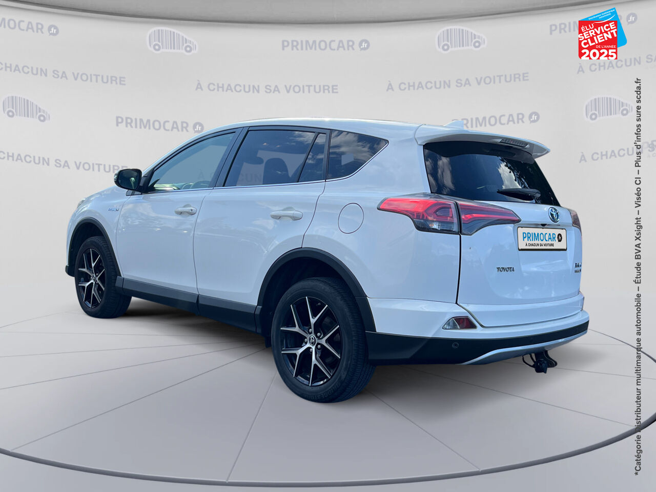 Véhicule d'occasion TOYOTA RAV4 197 HYBRIDE DESIGN TSS AWD CVT GPS chez Primocar
