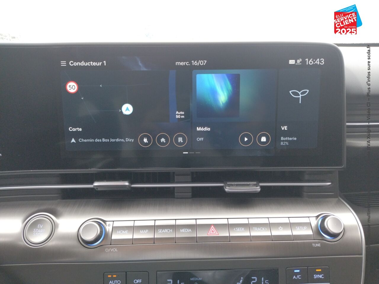 Véhicule d'occasion HYUNDAI KONA ELECTRIC 65KWH - 217CH CREATIVE chez Fiat Mulhouse