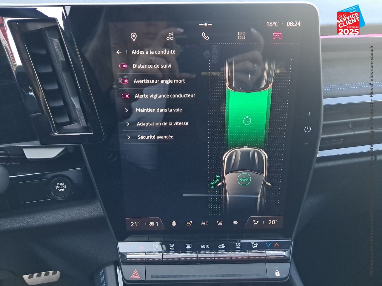 Véhicule d'occasion RENAULT ESPACE 1.2 E-TECH FULL HYBRID 200CH ESPRIT ALPINE chez Nissan Thionville