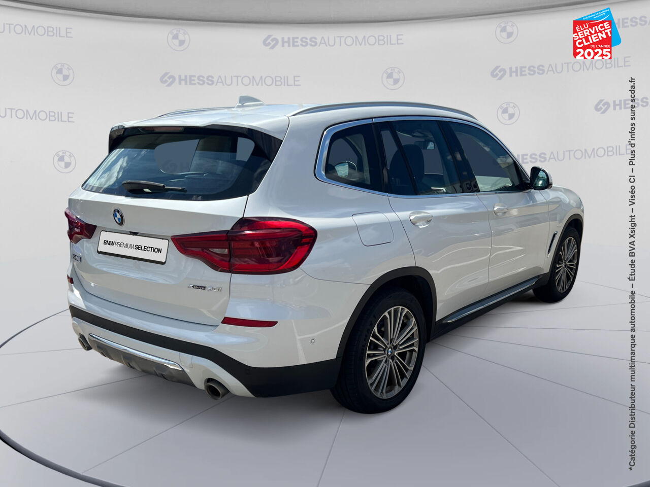 Véhicule d'occasion BMW X3 XDRIVE30IA 252CH LUXURY EURO6D-T TPANO SIEGES CHAUF/CUIR chez Nissan Strasbourg