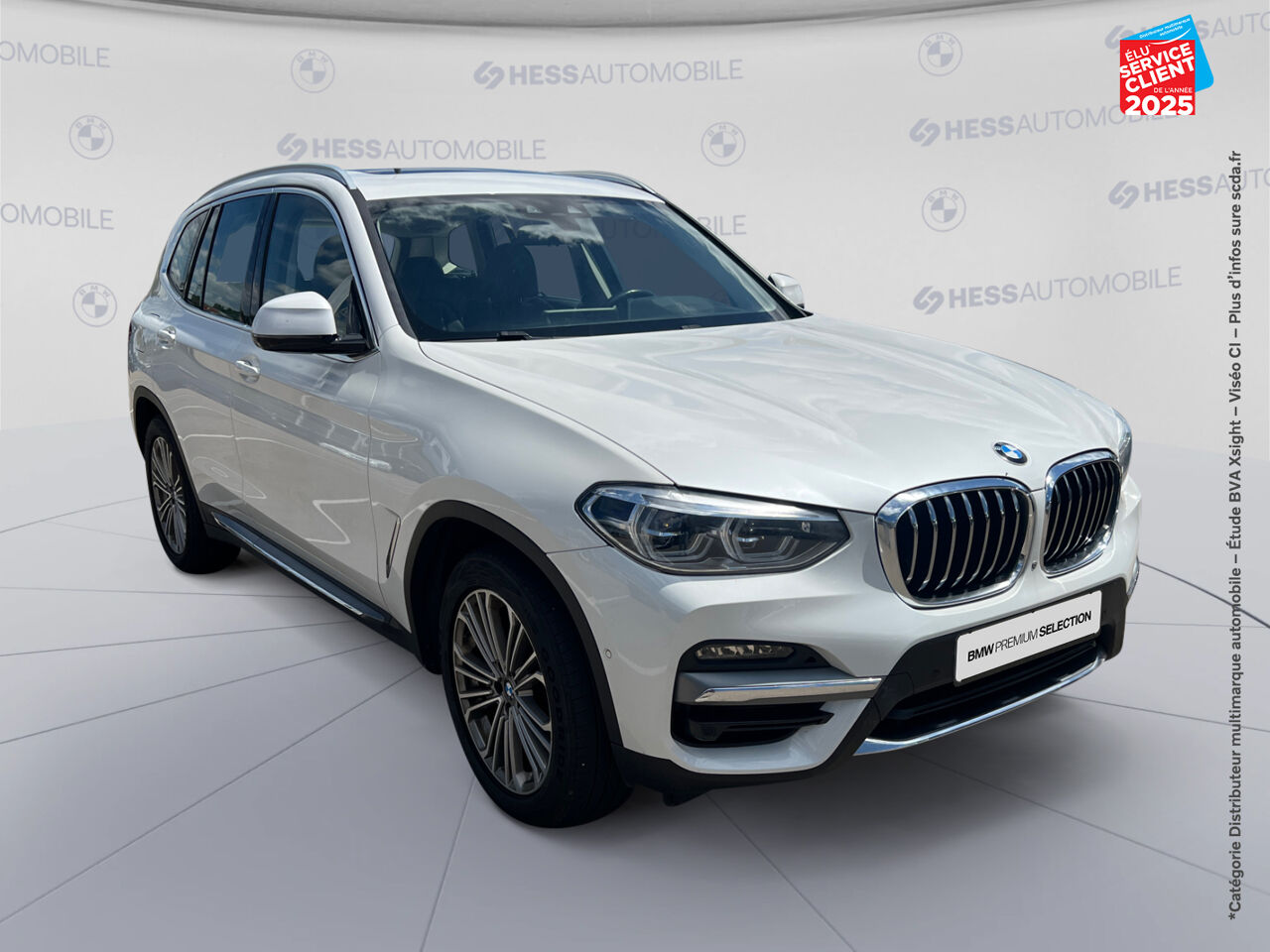 Véhicule d'occasion BMW X3 XDRIVE30IA 252CH LUXURY EURO6D-T TPANO SIEGES CHAUF/CUIR chez Nissan Strasbourg