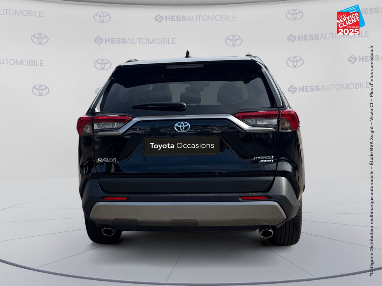 Véhicule d'occasion TOYOTA RAV4 2.5 HYBRIDE 222CH LOUNGE AWD-I MY23 TPANO SIEGES CHAUF GPS JBL chez HESS Automobile