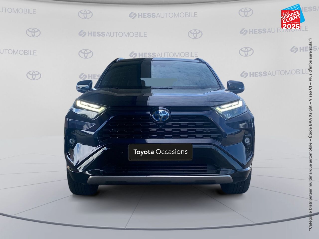 Véhicule d'occasion TOYOTA RAV4 2.5 HYBRIDE 222CH LOUNGE AWD-I MY23 TOUVRANT SIEGES CHAUF GPS CAMERA chez Toyota Sarreguemines