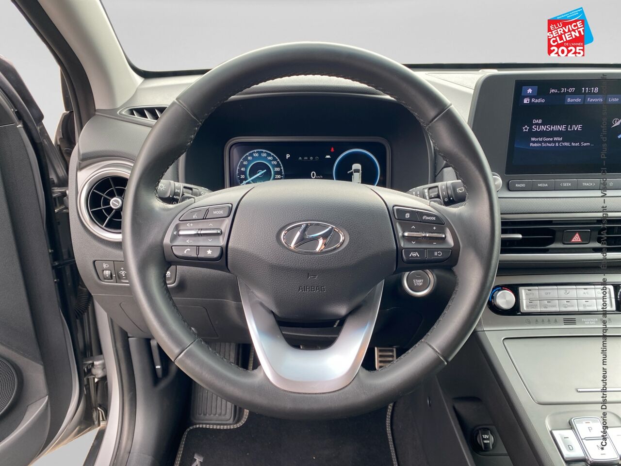Véhicule d'occasion HYUNDAI KONA ELECTRIC 39KWH - 136CH INTUITIVE CAMERA chez Renault Colmar