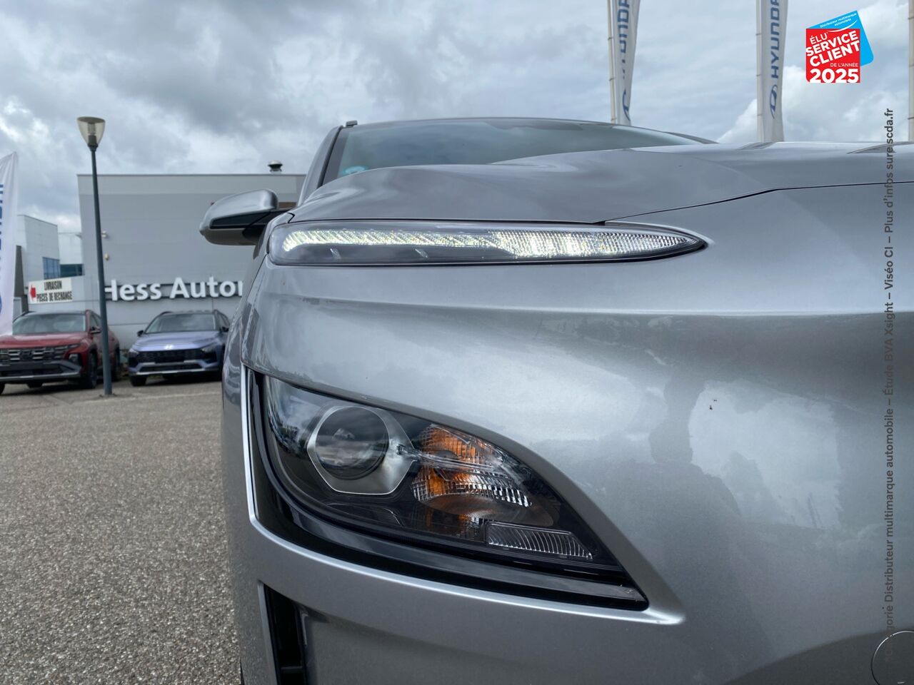Véhicule d'occasion HYUNDAI KONA ELECTRIC 39KWH - 136CH INTUITIVE CAMERA chez Renault Colmar