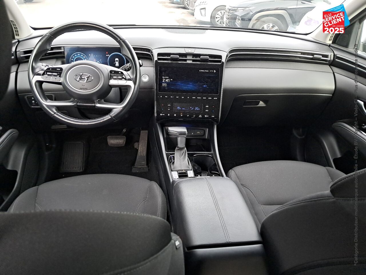 Véhicule d'occasion HYUNDAI TUCSON 1.6 T-GDI 150CH HYBRID 48V CREATIVE DCT7 TOUVRANT SIEGES CHAUF CAMERA chez Toyota Sarreguemines