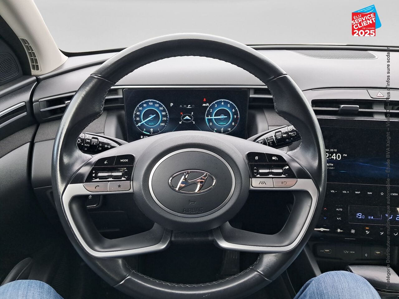 Véhicule d'occasion HYUNDAI TUCSON 1.6 T-GDI 150CH HYBRID 48V CREATIVE DCT7 TOUVRANT SIEGES CHAUF CAMERA chez Toyota Sarreguemines