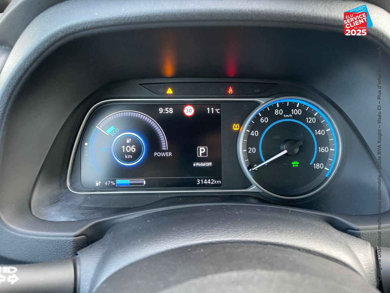 Véhicule d'occasion NISSAN LEAF 150CH 40KWH ACENTA 22 CAMERA chez Nissan Qashqai occasion