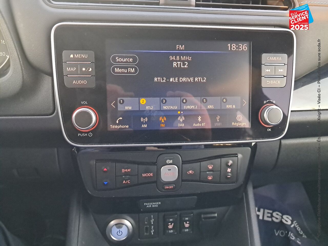 Véhicule d'occasion NISSAN LEAF 217CH E+ 62KWH N-CONNECTA 21 SIEGES CHAUF GPS CAMERA chez Nissan Juke occasion