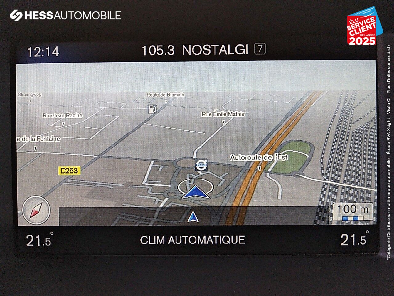 Véhicule d'occasion VOLVO XC60 D4 AWD 190CH R-DESIGN GEARTRONIC GPS RADAR AR chez Volvo Strasbourg
