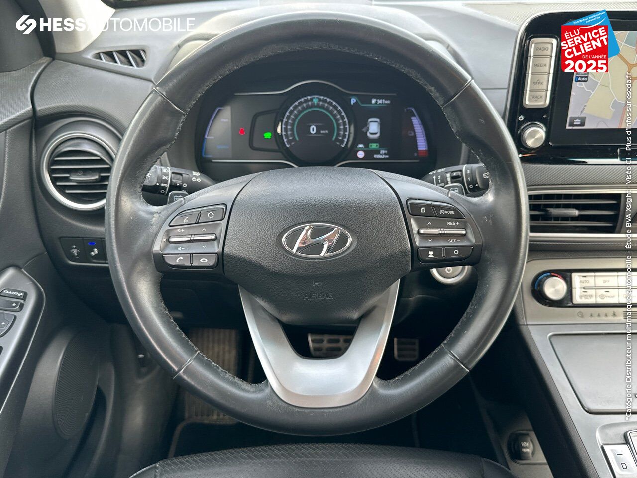 Véhicule d'occasion HYUNDAI KONA ELECTRIC 204CH EXECUTIVE EURO6D-T EVAP SIEGES CHAUF/CUIR GPS CAMERA CARPLAY chez Hyundai Chalons