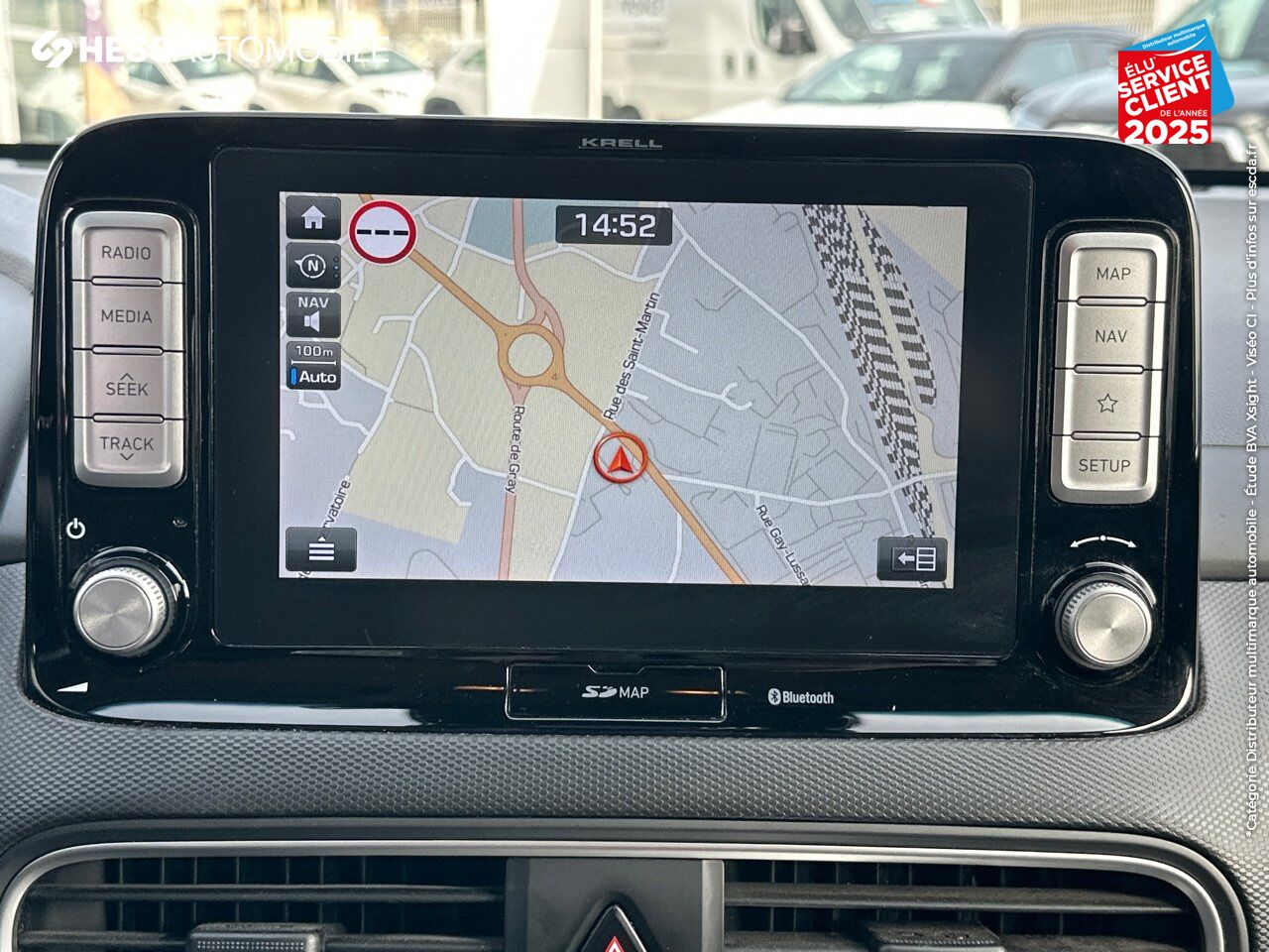 Véhicule d'occasion HYUNDAI KONA ELECTRIC 204CH EXECUTIVE EURO6D-T EVAP SIEGES CHAUF/CUIR GPS CAMERA CARPLAY chez Hyundai Chalons