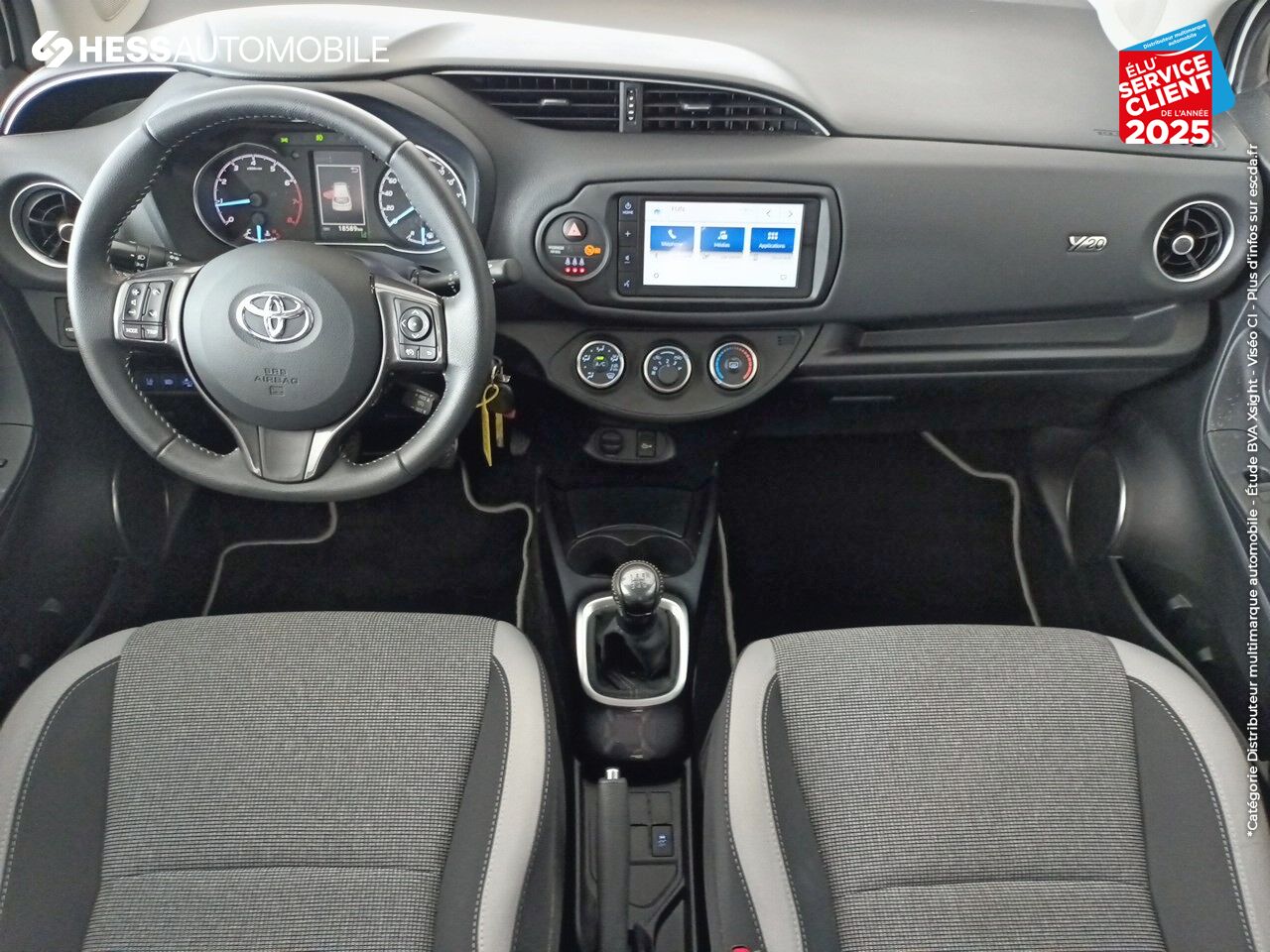 Véhicule d'occasion TOYOTA YARIS 70 VVT-I DESIGN Y20 5P MY19 chez Toyota Belfort