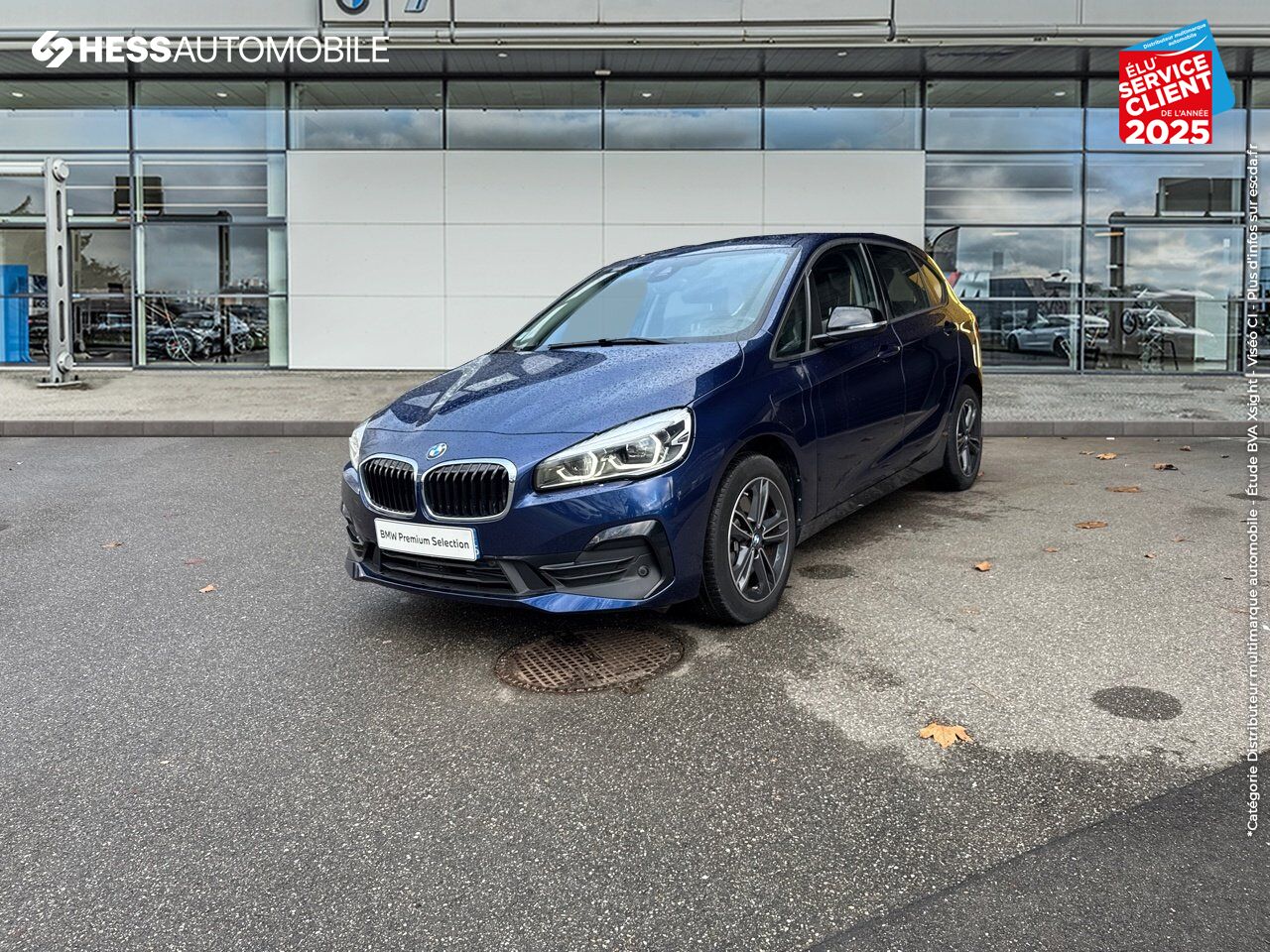 Véhicule d'occasion BMW SERIE 2 ACTIVETOURER 225XEA 220CH SPORT 6CV SIEGES CHAUF GPS RADAR AV/AR chez BMW Colmar