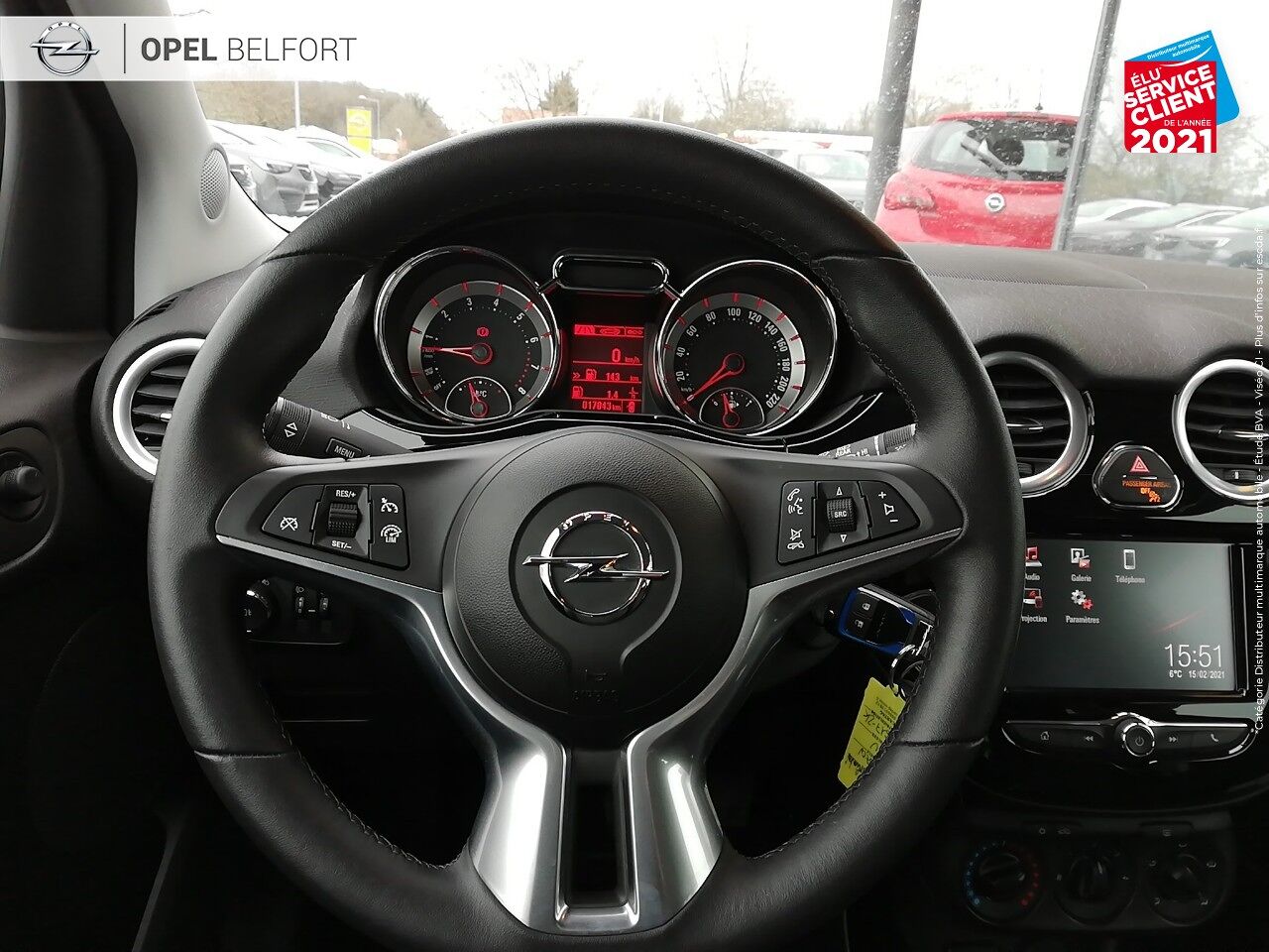 Véhicule d'occasion OPEL ADAM 1.4 TWINPORT 87CH UNLIMITED START/STOP 1ERE MAIN chez Opel Belfort