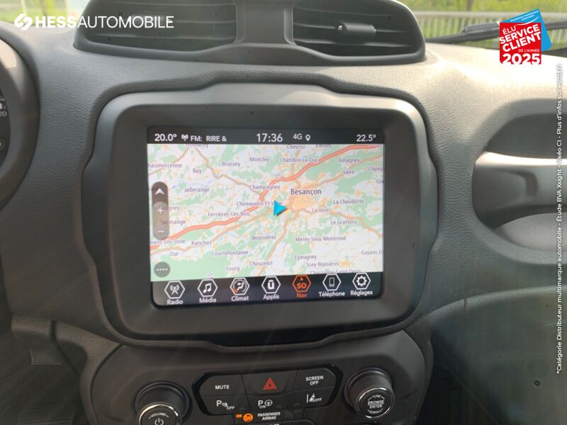 Véhicule neuf JEEP RENEGADE E-HYBRID MY22 UPLAND 1.5 T4 130CH BVR7 chez Fiat Besançon