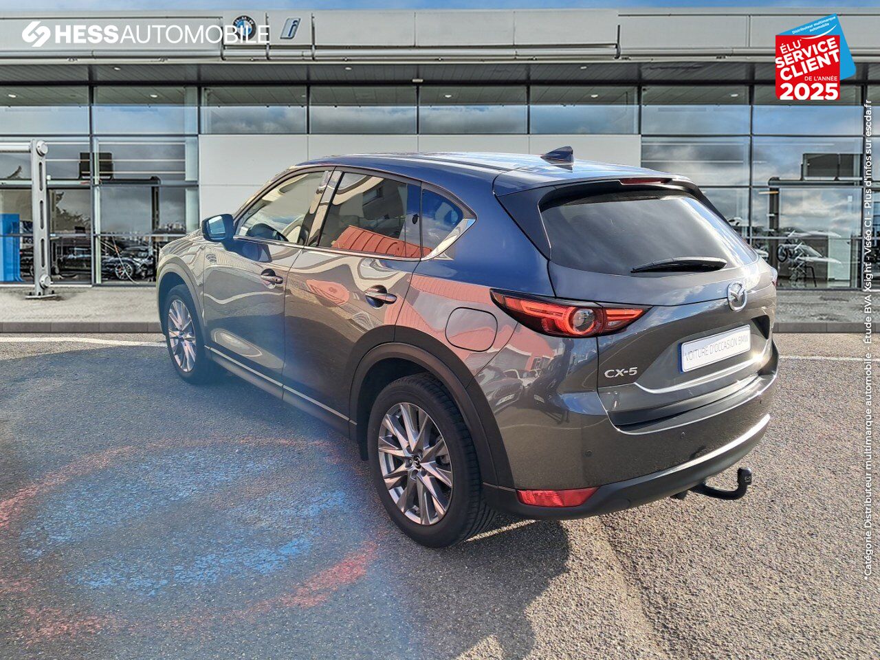 Véhicule d'occasion MAZDA CX-5 2.2 SKYACTIV-D 184CH SELECTION BVA 2022 TOUVRANT SIEGES CHAUF/VENTIL/CUIR GPS CARPLAY BOSE ATTE chez Toyota Thionville