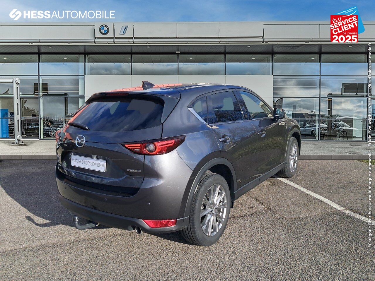 Véhicule d'occasion MAZDA CX-5 2.2 SKYACTIV-D 184CH SELECTION BVA 2022 TOUVRANT SIEGES CHAUF/VENTIL/CUIR GPS CARPLAY BOSE ATTE chez Toyota Thionville